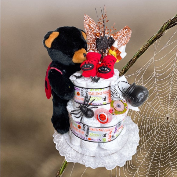 Halloween Diaper Cake Neutral Diaper Cake